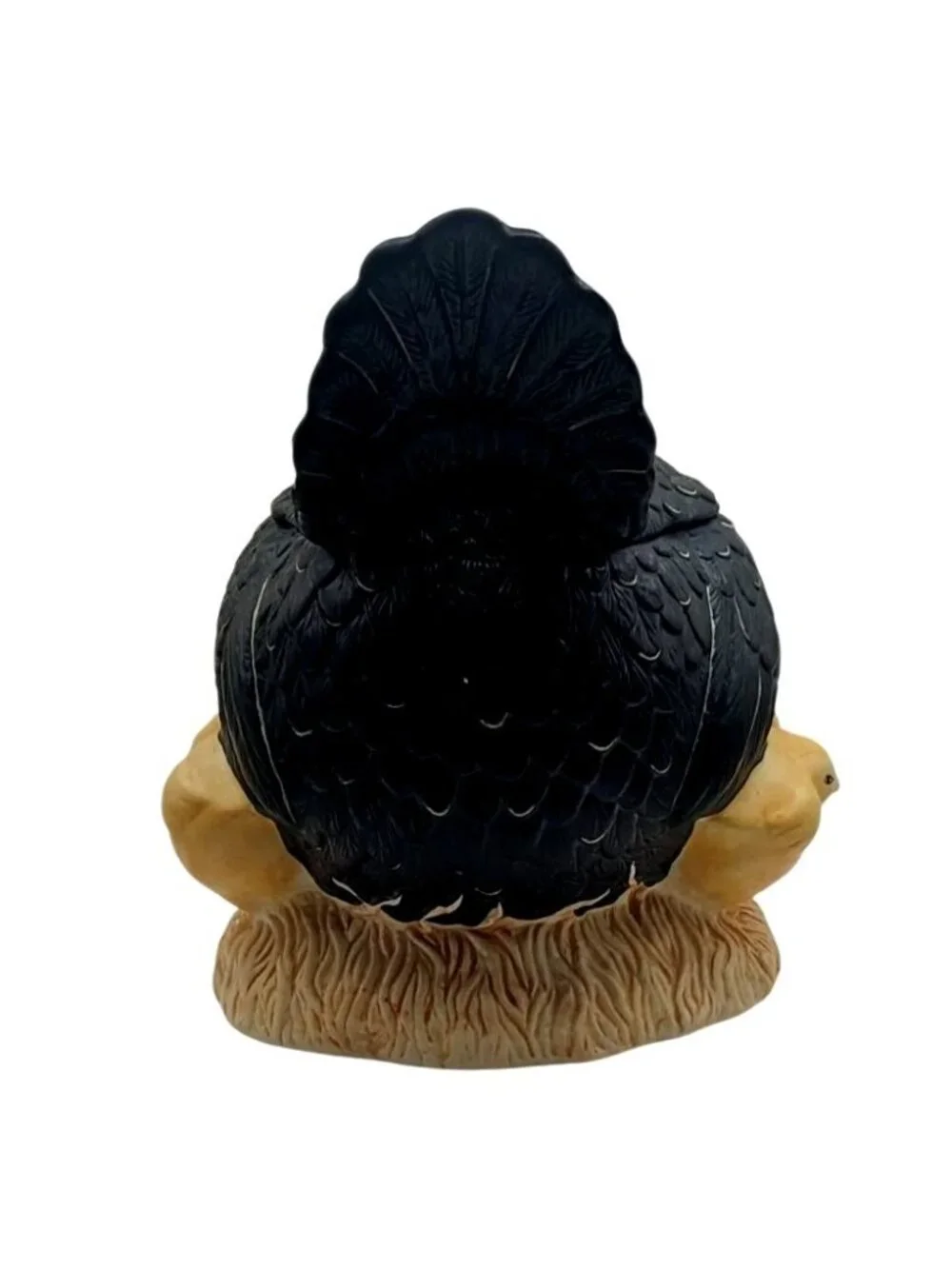 Sakura Warren Kimble Henny Penny Hand Painted Cookie Jar Hen On Nest W/ Chicks